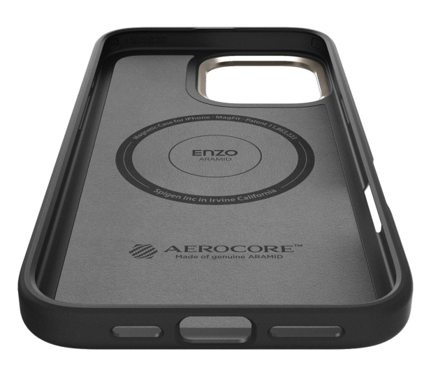SPIGEN Enzo Aramid Mag Magsafe do iPhone 16 Pro Black/Natural ACS08508 - 1279631 - zdjęcie 9